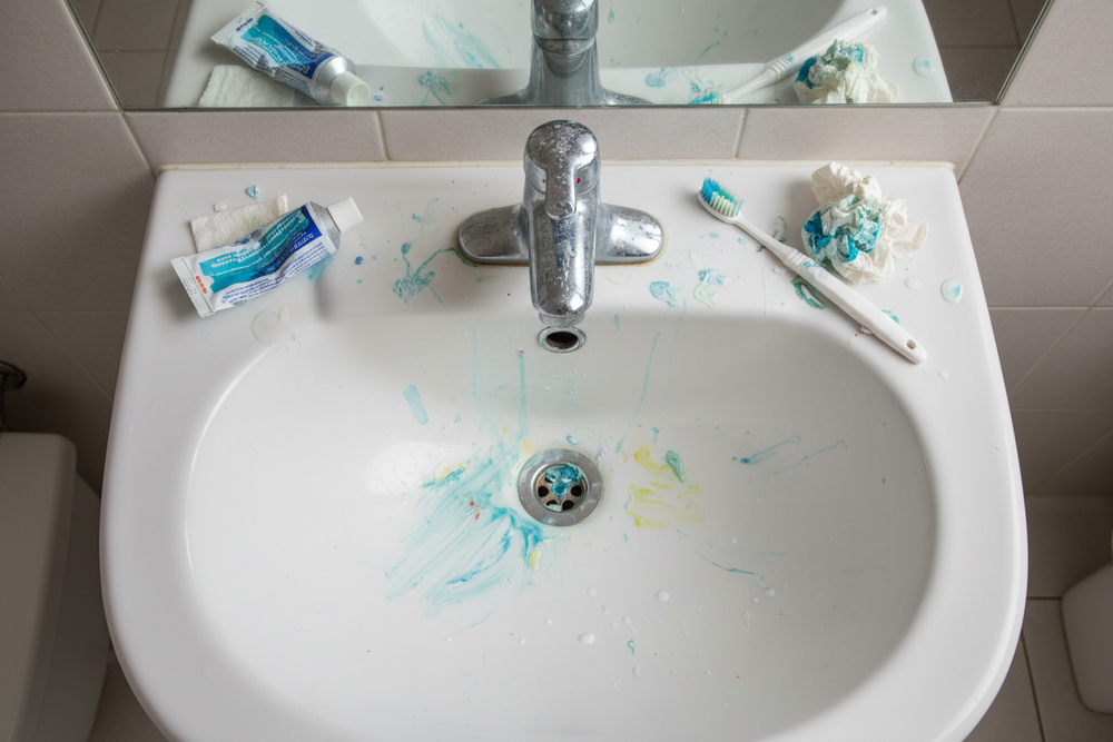 Skitten vask med tannkrem